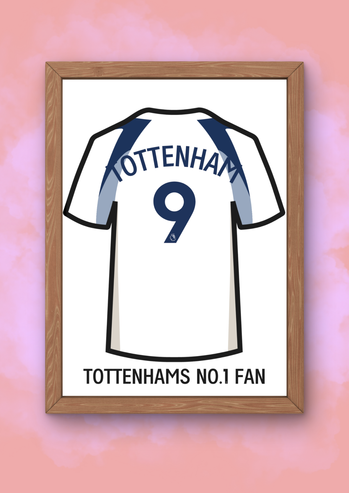 Tottenham Shirt A5 Print