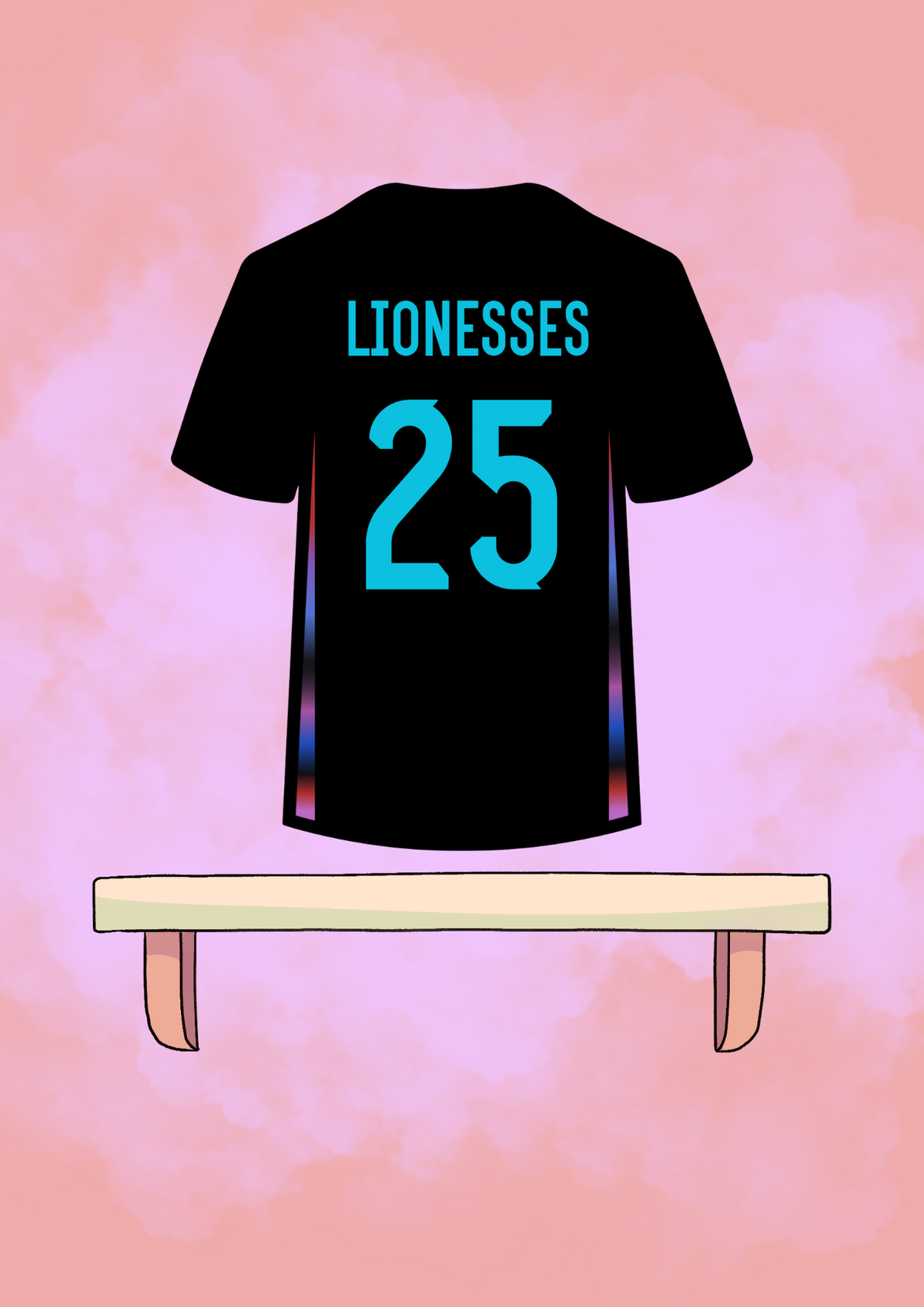 Lionesses Away Shirt Sticker