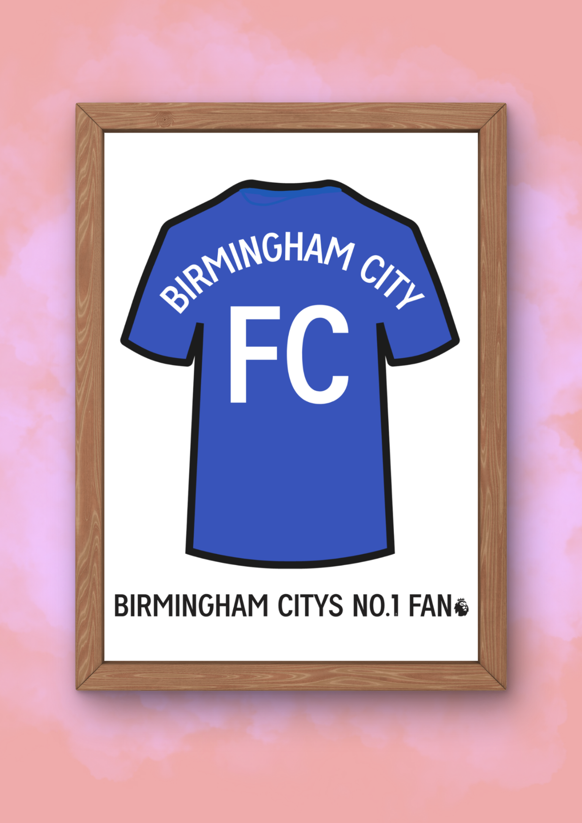 Birmingham City Shirt A5 Print