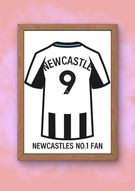 Newcastle Shirt A5 Print
