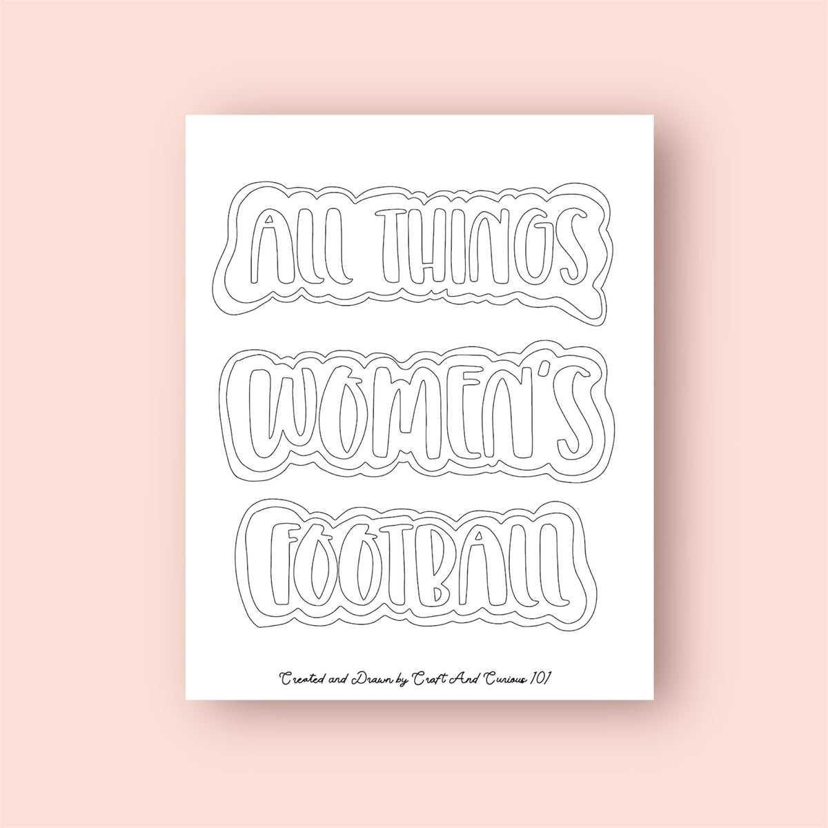 ‘All Things Women’s Football’ Colouring Book