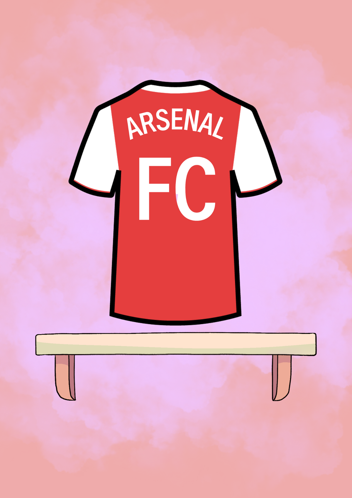 Arsenal Shirt Sticker