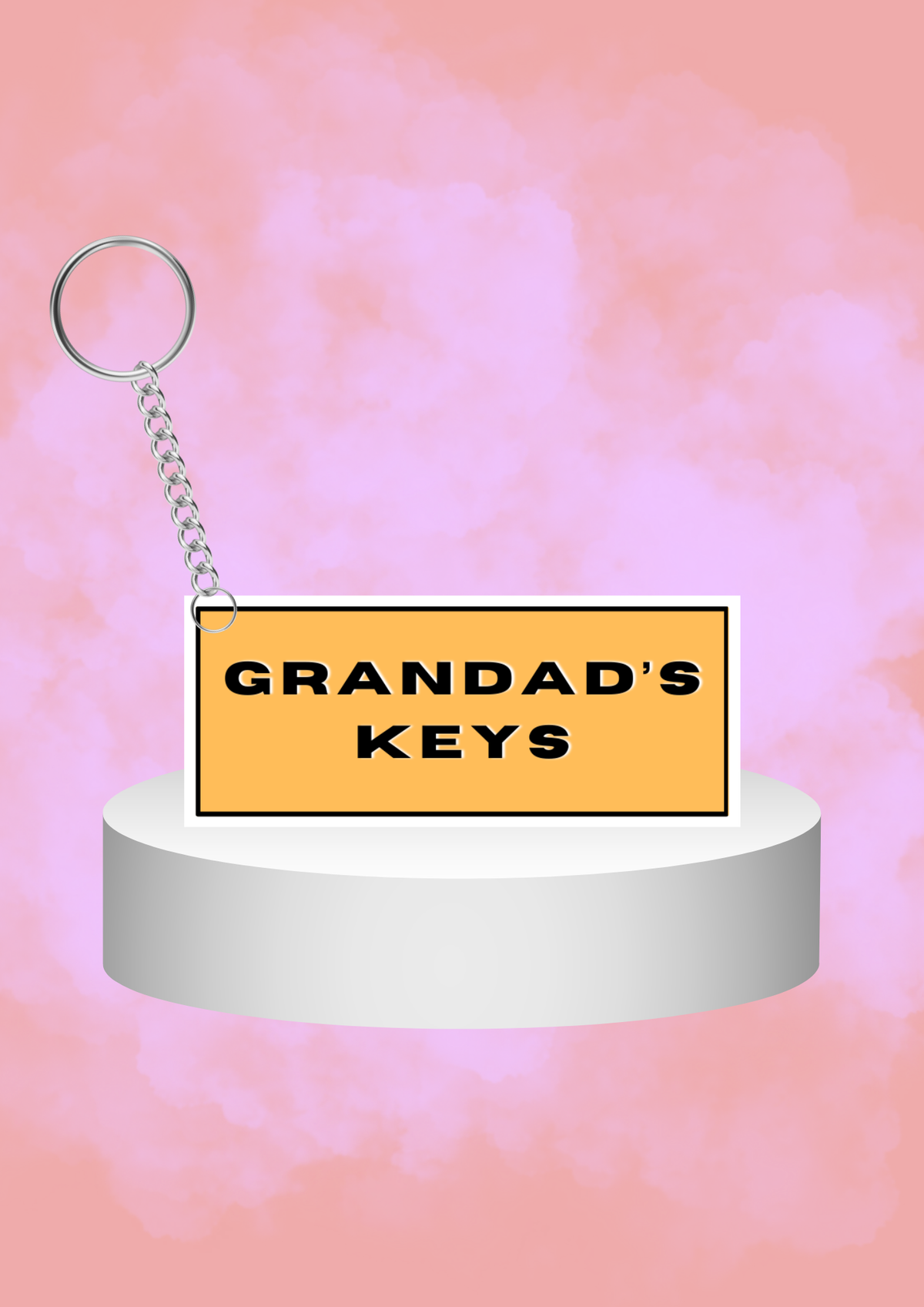 Grandad's Keys Keyring