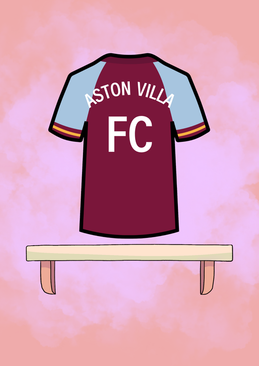 Aston Villa Shirt Sticker