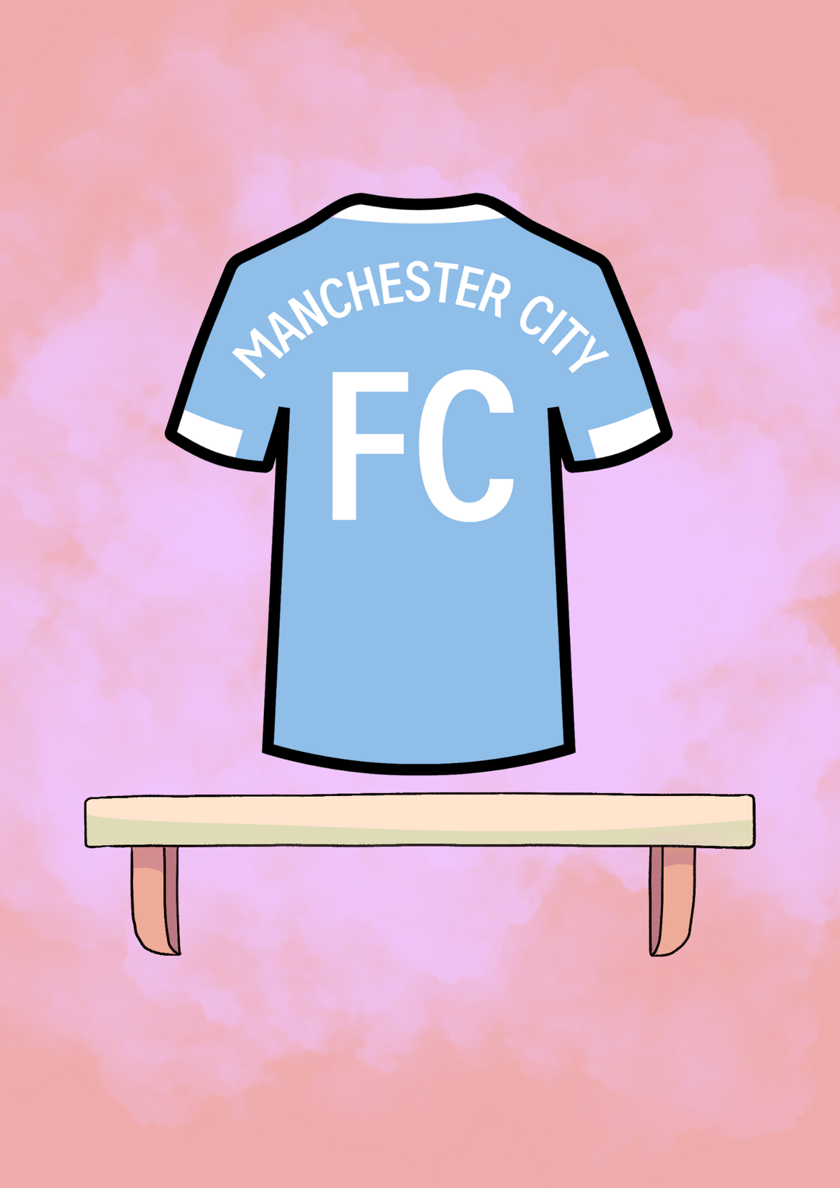 Man City Shirt Sticker