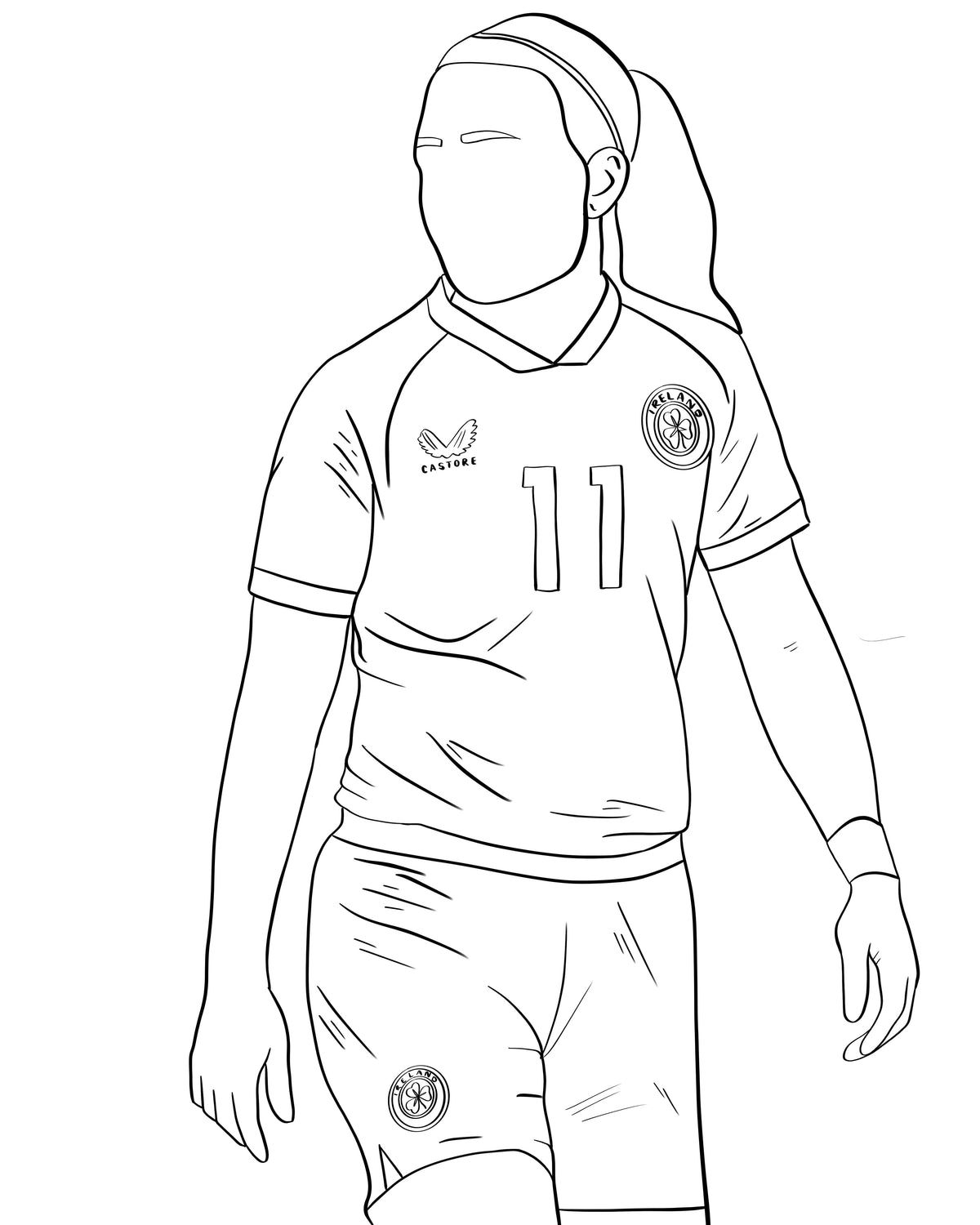 Katie Mccabe Colouring Pages