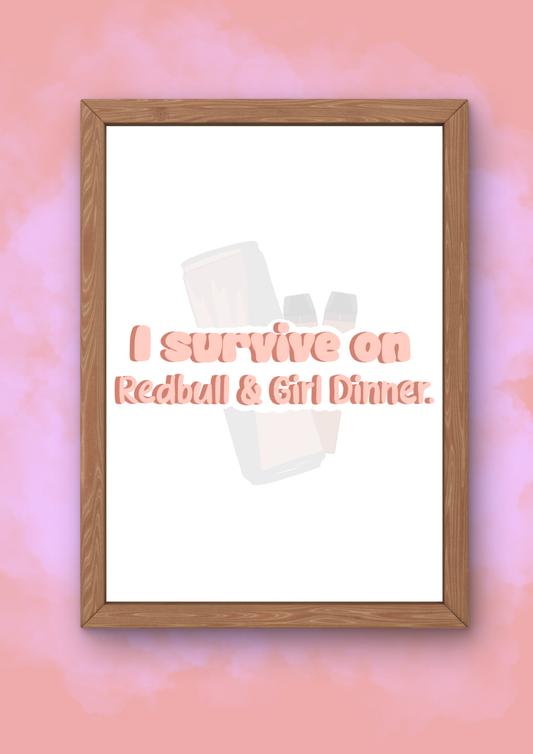 ‘Redbull & Girl Dinner’ Print
